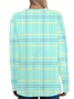 Casual Plaid Crew Neck Long Sleeve T-shirt