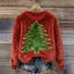 Casual Crew Neck Christmas Sweatshirt