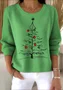 Women Cotton Christmas Long Sleeve Comfy Vintage Sweater