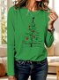 Vintage Plants Crew Neck Long Sleeve T-shirt