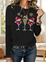 Vintage Christmas Crew Neck Long Sleeve T-shirt