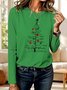 Vintage Plants Crew Neck Long Sleeve T-shirt