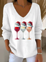 Women Cotton Christmas Long Sleeve Comfy Casual Sweater