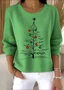 Women Cotton Christmas Long Sleeve Comfy Vintage Sweater