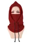 Winter Outdoor Cycling Hat Skiing Windproof Cold-proof Warm Plus Velvet Thick Neck Protection Polar Fleece Mask