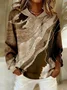 Casual Hoodie Abstract Hoodie Printing