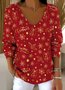 Women Cotton Christmas Long Sleeve Comfy Casual Sweater