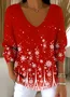 Women Cotton Ombre Long Sleeve Comfy Casual Sweater