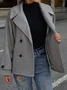 Women Spring/Fall Outerwear Casual Plain Long Sleeve Shawl Collar Jacket