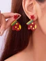 Christmas Earrings Fashion Acrylic Print Christmas Tree Christmas Stockings Gloves Stitching Earrings Christmas Holiday Party Earrings
