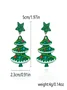 Christmas Earrings Fashion Acrylic Print Christmas Tree Christmas Stockings Gloves Stitching Earrings Christmas Holiday Party Earrings