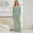 Regular Fit Casual V Neck Pajama Set