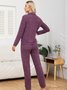 Casual Regular Fit Plain Pajama Set