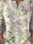 Women Floral Long Sleeve Comfy Casual Sweater