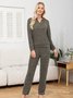 Casual Regular Fit Plain Pajama Set