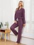 Casual Regular Fit Plain Pajama Set