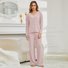 Regular Fit Casual V Neck Pajama Set