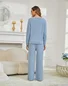 Regular Fit Casual V Neck Pajama Set