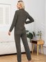 Casual Regular Fit Plain Pajama Set