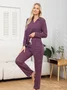 Casual Regular Fit Plain Pajama Set