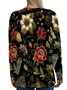 Casual Floral Crew Neck Long Sleeve T-shirt