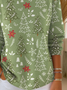 Women Christmas Long Sleeve Comfy Casual Printing Sweater