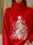 Women Christmas Long Sleeve Comfy Vintage Sweater
