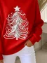 Women Christmas Long Sleeve Comfy Vintage Sweater