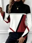 Women Striped Long Sleeve Comfy Vintage Sweater