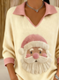 Women Santa Claus Long Sleeve Comfy Vintage Sweater