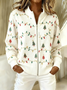 Women Wool/Knitting Christmas Long Sleeve Comfy Casual Cardigan