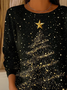 Women Christmas Long Sleeve Comfy Casual Printing Sweater