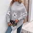 Women Cotton Floral Long Sleeve Comfy Casual Sweater