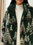 Women Winter Outerwear Vintage Christmas Long Sleeve Jacket