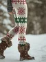 Women Christmas Vintage Spring/Fall Ankle Pants Leggings