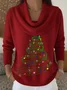 Women Christmas Long Sleeve Comfy Casual Printing Sweater