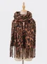 Winter Leopard Print Faux Cashmere Versatile Thick Shawl/scarf/neck Warmer