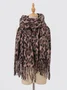 Winter Leopard Print Faux Cashmere Versatile Thick Shawl/scarf/neck Warmer