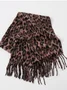 Winter Leopard Print Faux Cashmere Versatile Thick Shawl/scarf/neck Warmer