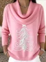 Women Christmas Long Sleeve Comfy Casual Printing Sweater