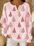 Women Christmas Long Sleeve Comfy Casual Sweater