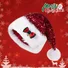 Christmas Red Sequined Bow Thickened Extra Large Pom-Pom Santa Claus Plush Hat
