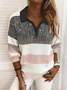 Women Plain Long Sleeve Comfy Casual Sweater