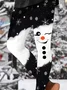 Women Christmas Snowman Casual All Season Printing Long Leggings