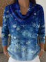 Women Christmas Long Sleeve Comfy Casual Printing Sweater