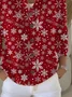 Women Christmas Long Sleeve Comfy Vintage Printing Cardigan
