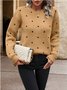 Women Polka Dots Long Sleeve Comfy Casual Printing Sweater