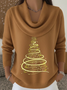 Women Christmas Long Sleeve Comfy Casual Printing Sweater