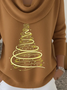 Women Christmas Long Sleeve Comfy Casual Printing Sweater