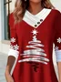 Casual Christmas Long Sleeve T-shirt